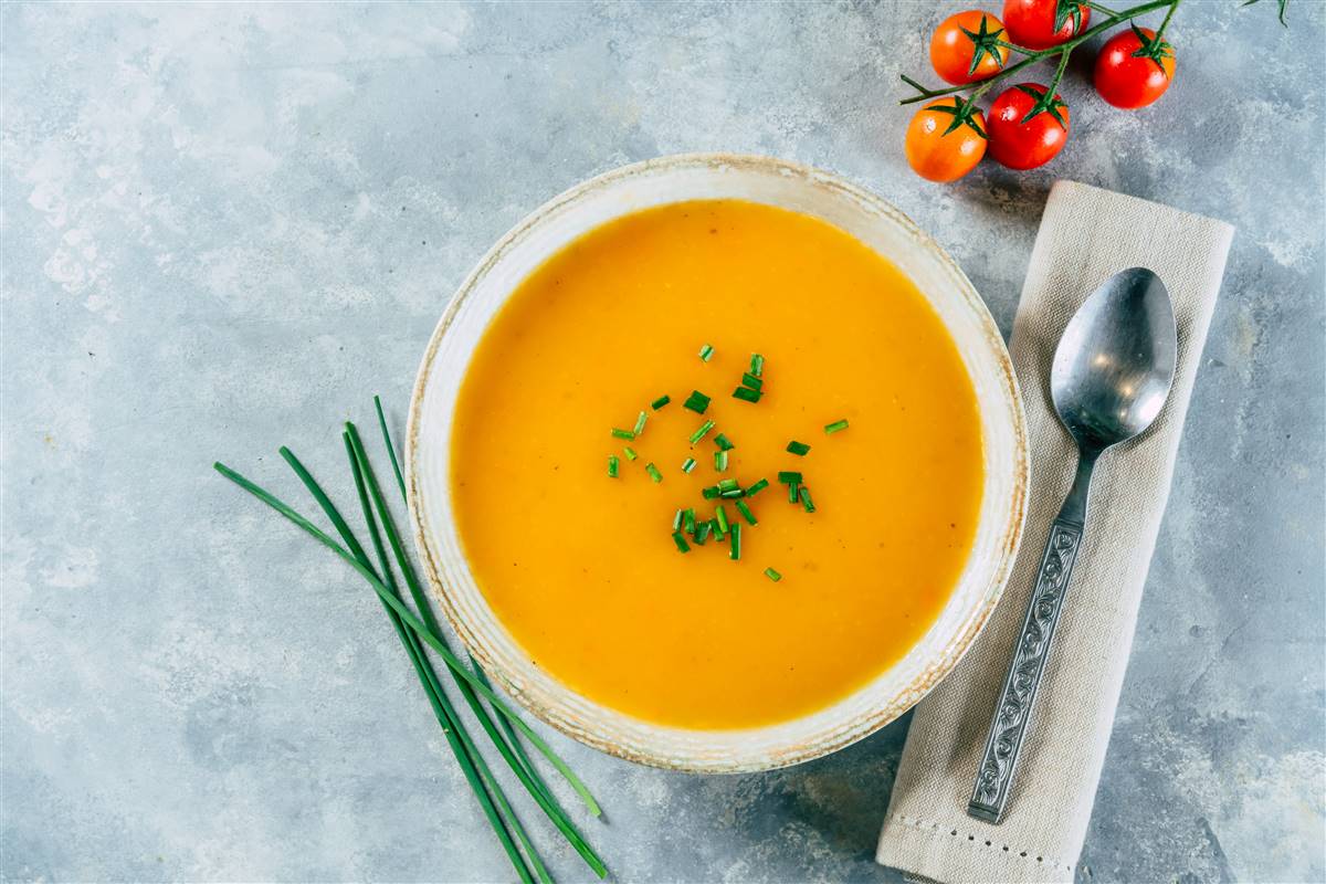 Orange vegetable soup