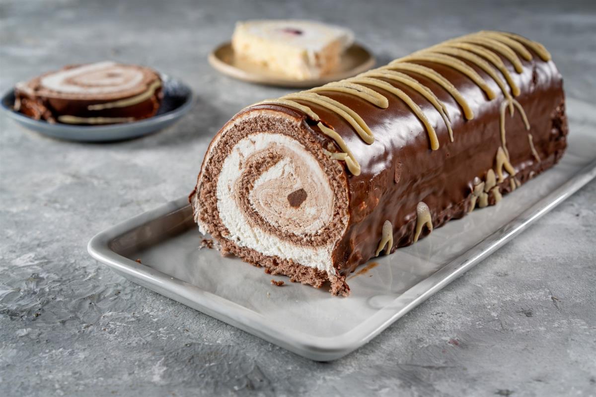 A softt pampering chocolate roll